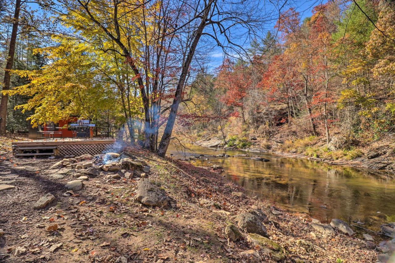 Вилла Creekside Retreat With Deck, 18 Miles To Wolf Ridge Weaverville Экстерьер фото