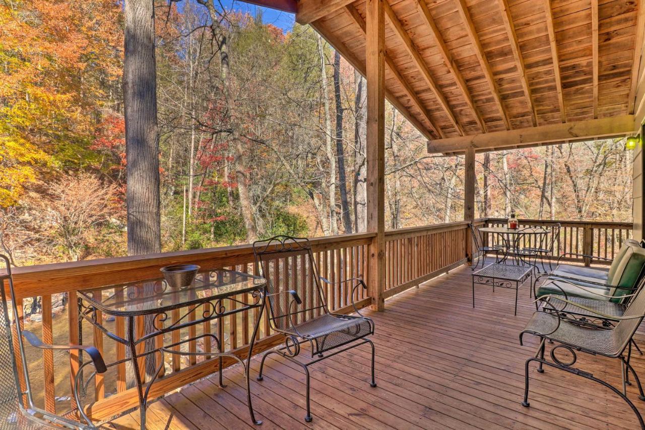 Вилла Creekside Retreat With Deck, 18 Miles To Wolf Ridge Weaverville Экстерьер фото